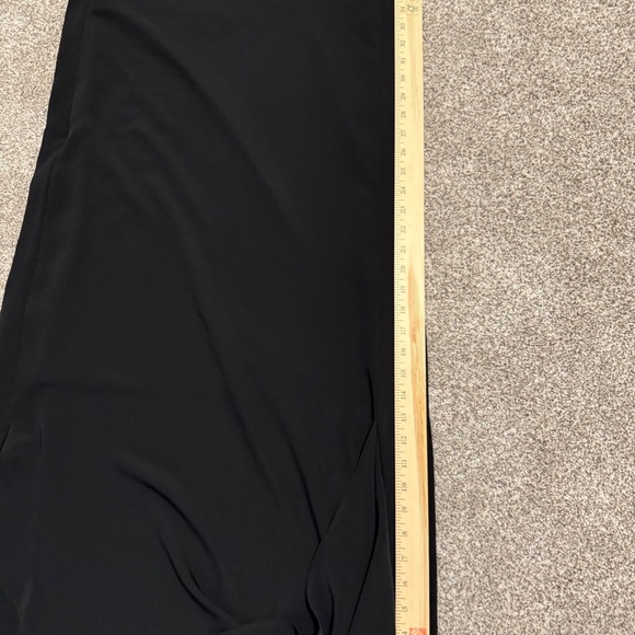 Oak + Fort Draped Sleeveless Tunic Dress – Black – 100% Polyester (Large) - Picture 6 of 10